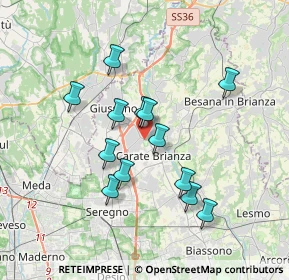 Mappa Via Alcide de Gasperi, 20843 Verano Brianza MB, Italia (3.12538)