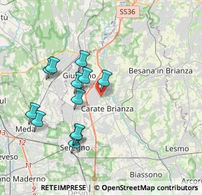 Mappa Via Alcide de Gasperi, 20843 Verano Brianza MB, Italia (3.54917)