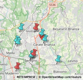 Mappa Via Alcide de Gasperi, 20843 Verano Brianza MB, Italia (3.85)