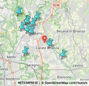 Mappa Via Alcide de Gasperi, 20843 Verano Brianza MB, Italia (3.95)