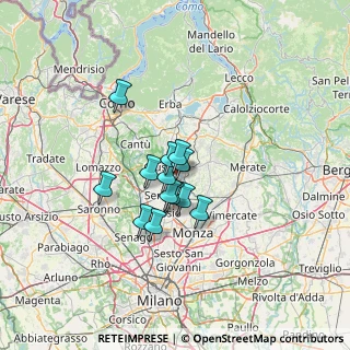 Mappa Via Alcide de Gasperi, 20843 Verano Brianza MB, Italia (8.52462)