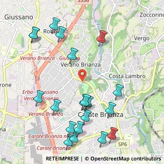 Mappa Via Alcide de Gasperi, 20843 Verano Brianza MB, Italia (1.2825)