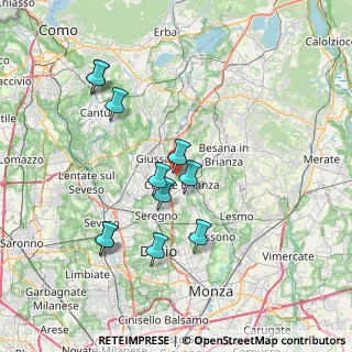 Mappa Via Alcide de Gasperi, 20843 Verano Brianza MB, Italia (7.12273)