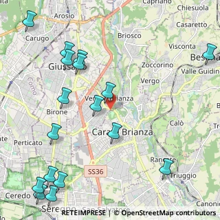 Mappa Via Alcide de Gasperi, 20843 Verano Brianza MB, Italia (2.88412)