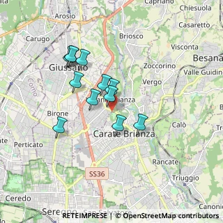 Mappa Via Alcide de Gasperi, 20843 Verano Brianza MB, Italia (1.47)