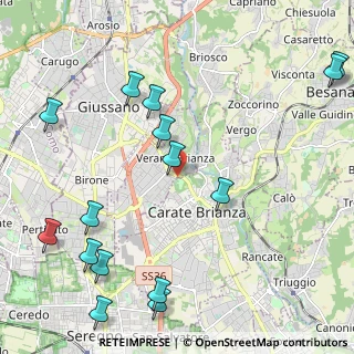 Mappa Via Alcide de Gasperi, 20843 Verano Brianza MB, Italia (2.782)