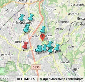 Mappa Via Alcide de Gasperi, 20843 Verano Brianza MB, Italia (1.52667)