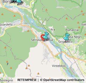 Mappa Via Croso Plinio, 13037 Serravalle Sesia VC, Italia (3.79833)