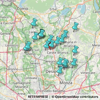 Mappa Via S. Filippo Neri, 20833 Giussano MB, Italia (6.173)