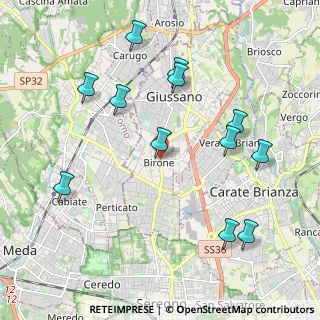 Mappa Via S. Filippo Neri, 20833 Giussano MB, Italia (2.205)