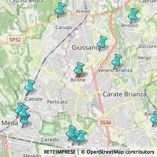 Mappa Via S. Filippo Neri, 20833 Giussano MB, Italia (3.23846)