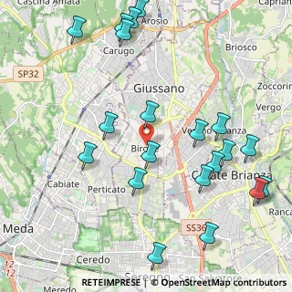 Mappa Via S. Filippo Neri, 20833 Giussano MB, Italia (2.4945)