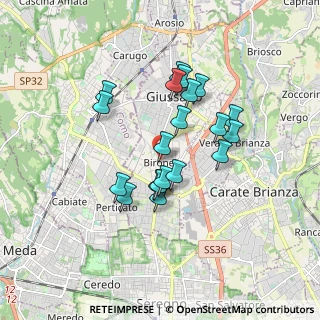 Mappa Via S. Filippo Neri, 20833 Giussano MB, Italia (1.452)
