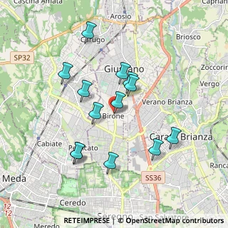 Mappa Via S. Filippo Neri, 20833 Giussano MB, Italia (1.69077)