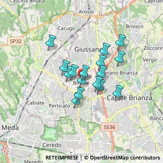 Mappa Via S. Filippo Neri, 20833 Giussano MB, Italia (1.25)