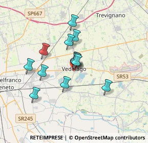 Mappa Via F. Crispi, 31050 Vedelago TV, Italia (2.65615)