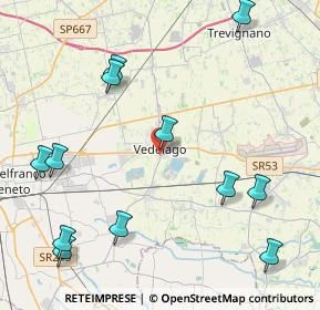 Mappa Via F. Crispi, 31050 Vedelago TV, Italia (5.215)