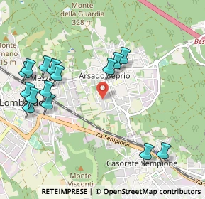 Mappa Via Novara, 21010 Arsago Seprio VA, Italia (1.16333)