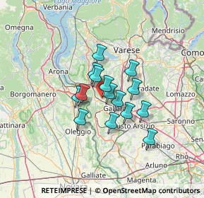 Mappa Via Novara, 21010 Arsago Seprio VA, Italia (8.646)