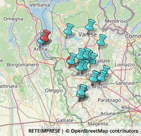 Mappa Via Novara, 21010 Arsago Seprio VA, Italia (11.3465)