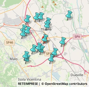Mappa Via Nogarette, 36016 Thiene VI, Italia (3.37333)