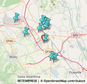 Mappa Via Nogarette, 36016 Thiene VI, Italia (2.96273)