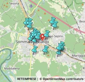 Mappa Via Alessandro Volta, 21019 Somma Lombardo VA, Italia (1.2865)