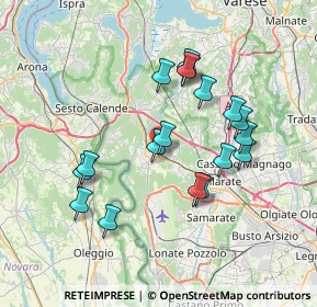 Mappa Via Alessandro Volta, 21019 Somma Lombardo VA, Italia (6.71111)