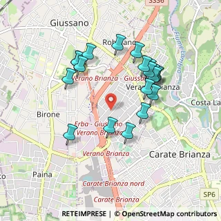 Mappa Via Cascina Caviana, 20843 Verano Brianza MB, Italia (0.881)