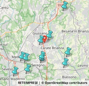 Mappa Via Cascina Caviana, 20843 Verano Brianza MB, Italia (4.48727)