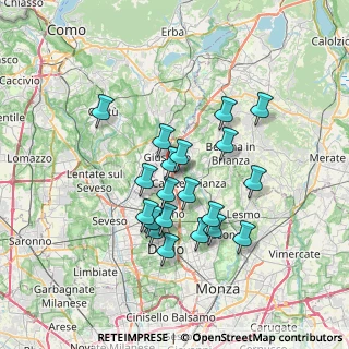 Mappa Via Cascina Caviana, 20843 Verano Brianza MB, Italia (6.0555)