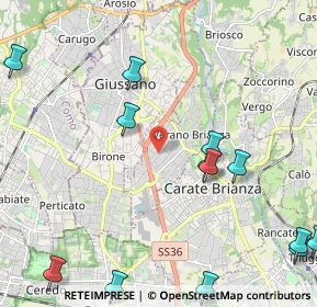 Mappa Via Cascina Caviana, 20843 Verano Brianza MB, Italia (2.89154)