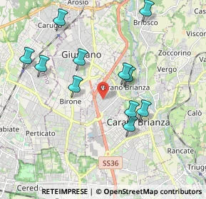 Mappa Via Cascina Caviana, 20843 Verano Brianza MB, Italia (1.91818)