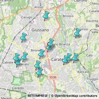 Mappa Via Cascina Caviana, 20843 Verano Brianza MB, Italia (2.06857)