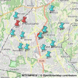 Mappa Via Cascina Caviana, 20843 Verano Brianza MB, Italia (2.04933)