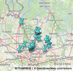 Mappa Via Fiume, 20050 Verano Brianza MB, Italia (11.34667)