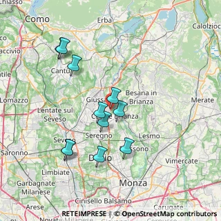 Mappa Via Fiume, 20843 Verano Brianza MB, Italia (7.05364)