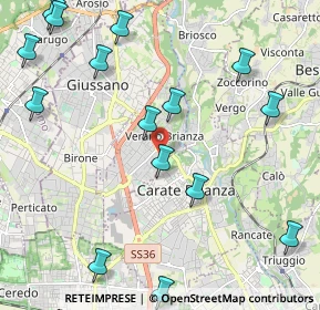 Mappa Via Fiume, 20843 Verano Brianza MB, Italia (2.66667)