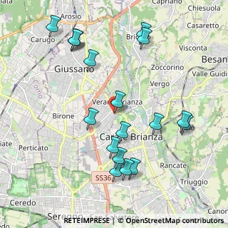 Mappa Via Fiume, 20843 Verano Brianza MB, Italia (2.23111)