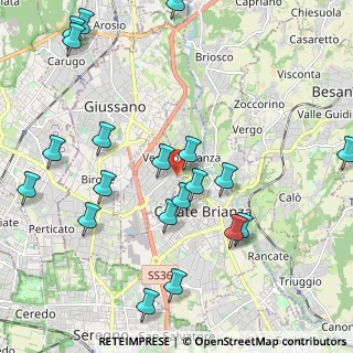 Mappa Via Fiume, 20843 Verano Brianza MB, Italia (2.4725)