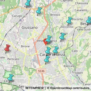 Mappa Via Fiume, 20843 Verano Brianza MB, Italia (2.57636)