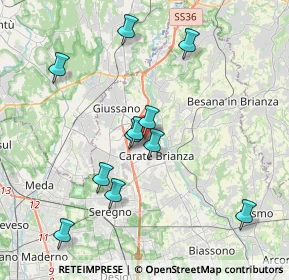 Mappa Via Fiume, 20050 Verano Brianza MB, Italia (3.74545)