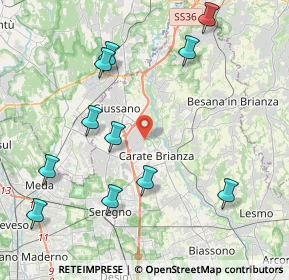 Mappa Via Fiume, 20843 Verano Brianza MB, Italia (4.64364)