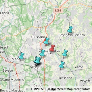 Mappa Via Fiume, 20843 Verano Brianza MB, Italia (3.75417)