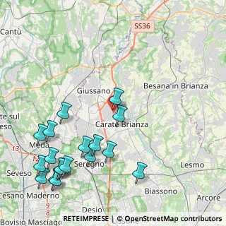Mappa Via Fiume, 20843 Verano Brianza MB, Italia (5.31778)