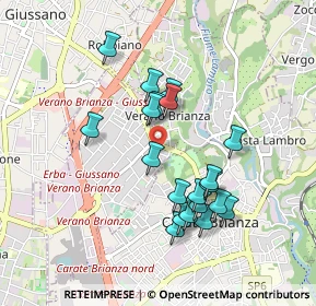 Mappa Via Fiume, 20843 Verano Brianza MB, Italia (0.8225)