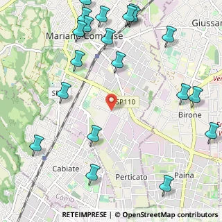 Mappa Via Puecher, 22066 Mariano Comense CO, Italia (1.4765)