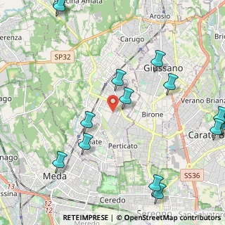Mappa Via Puecher, 22066 Mariano Comense CO, Italia (2.94867)