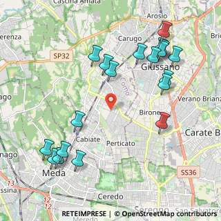 Mappa Via Puecher, 22066 Mariano Comense CO, Italia (2.40789)
