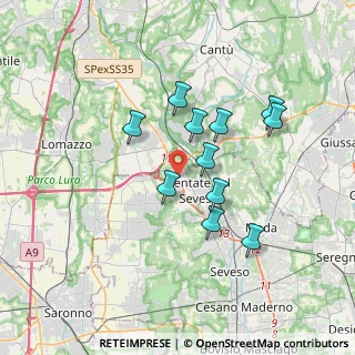 Mappa Via Meucci, 20823 Lentate sul Seveso MB, Italia (3.01182)